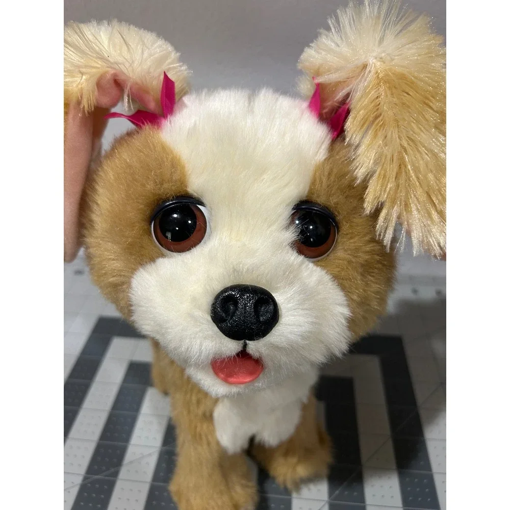 2011 Hasbro FurReal Friends HAPPY TO SEE ME Puppy Dog Electronic Toy WORKS Cute!